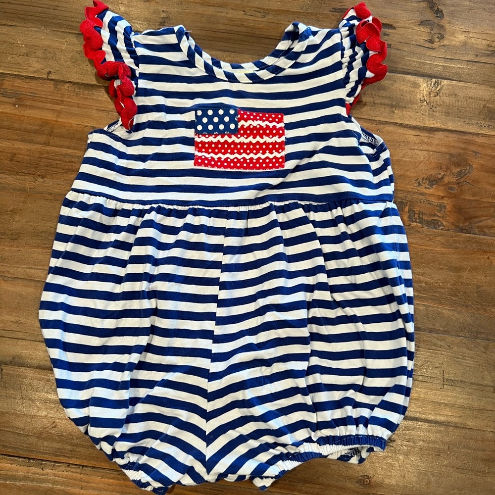 Southern Sunshine kids Patriotic Bubble Romper